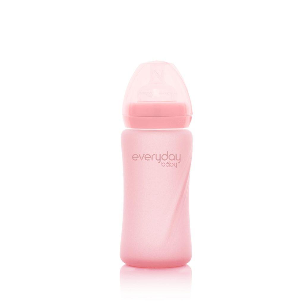 Everyday Baby - Fles glas 240ml roze