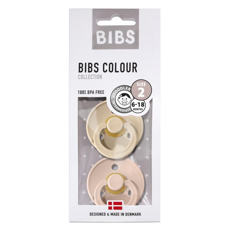 Bibs - Fopspeen natuurrubber 2-pack blush/ vanilla