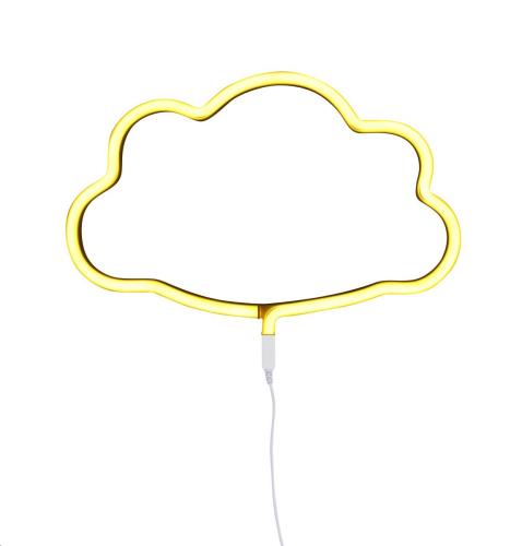 A little Lovely Company - Neon style light: Cloud - yellow EU