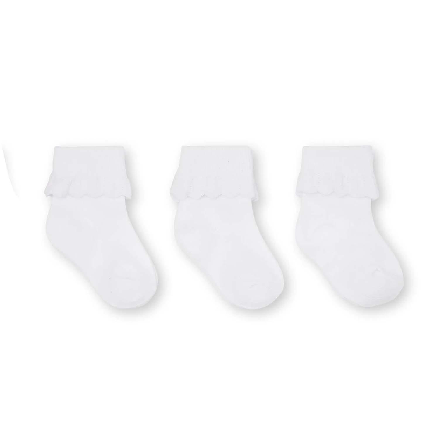 Konges Slojd - 3 pack lace socks optic white