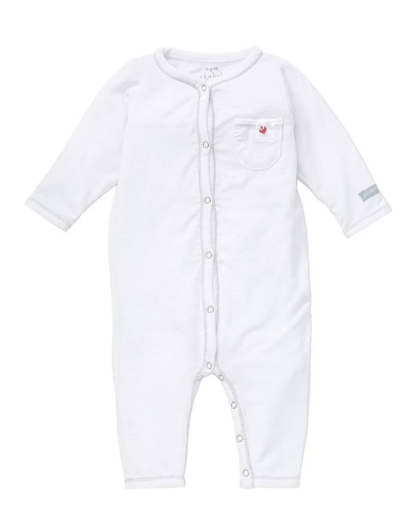 Puckababy - Sleepsuit 0-3m - tencel white