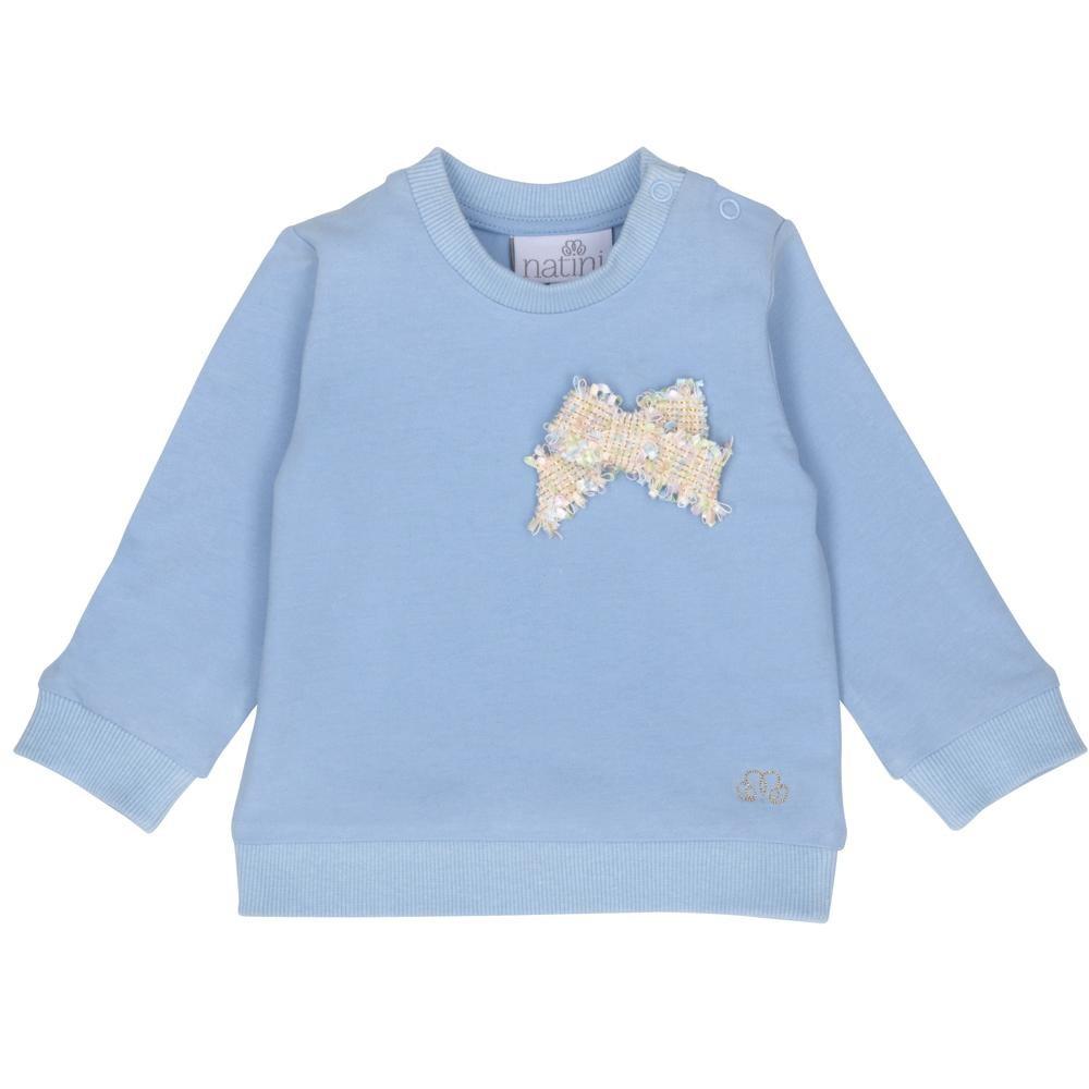 Natini - Sweater strik blauw
