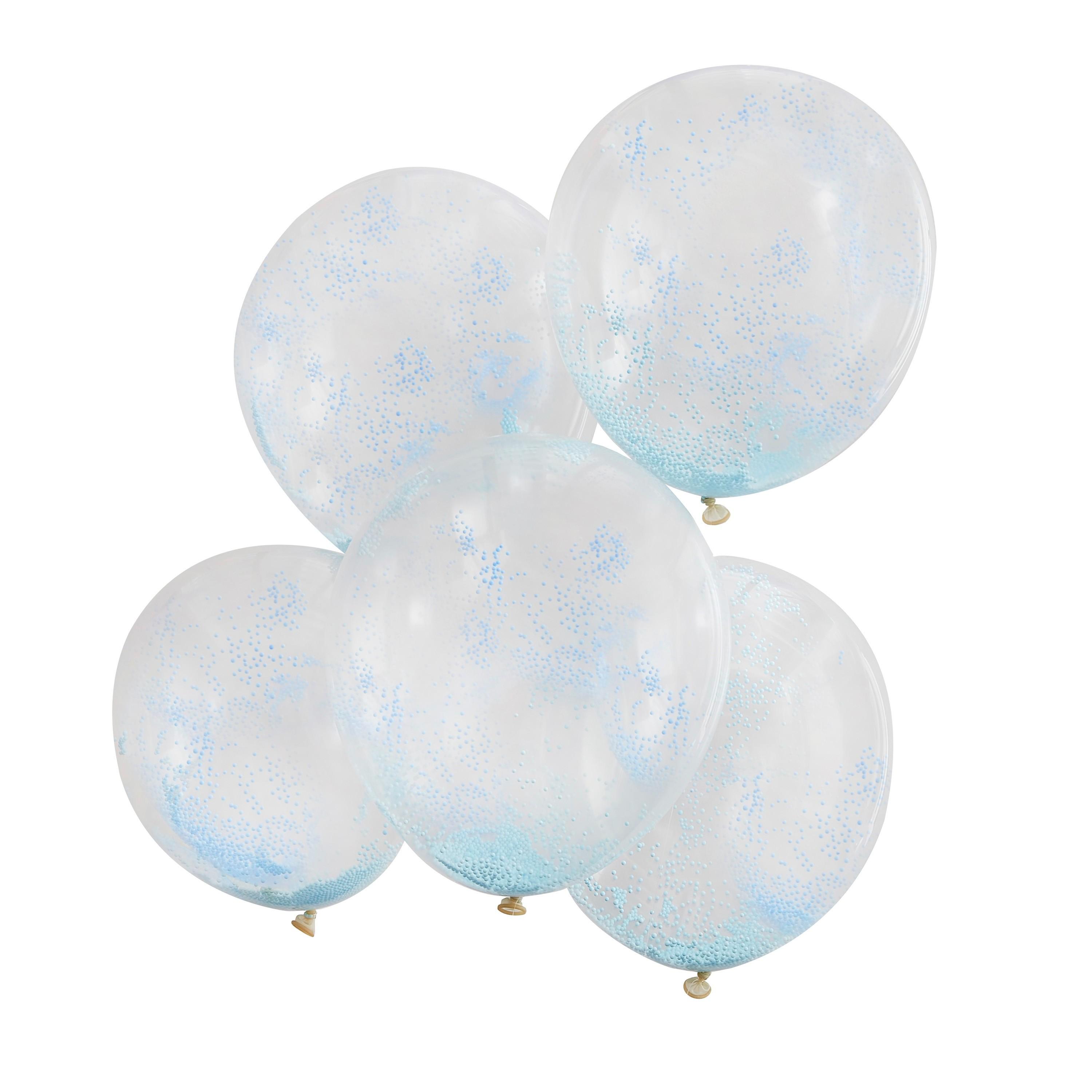 Ginger Ray - Pastel blauw confetti ballonnen