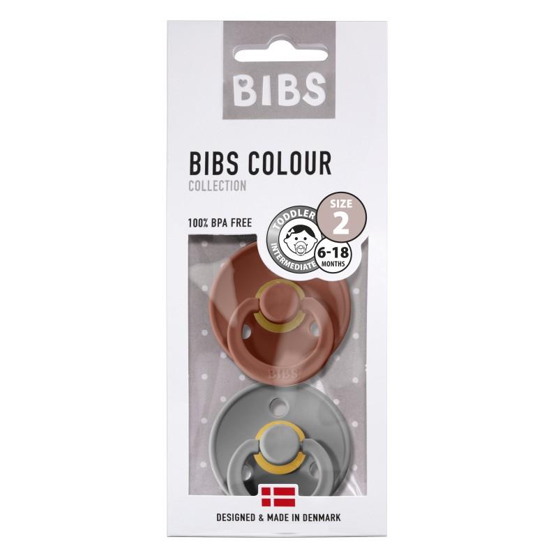 Bibs - Fopspeen Natuurrubber - Blister Rust / Smoke - T2