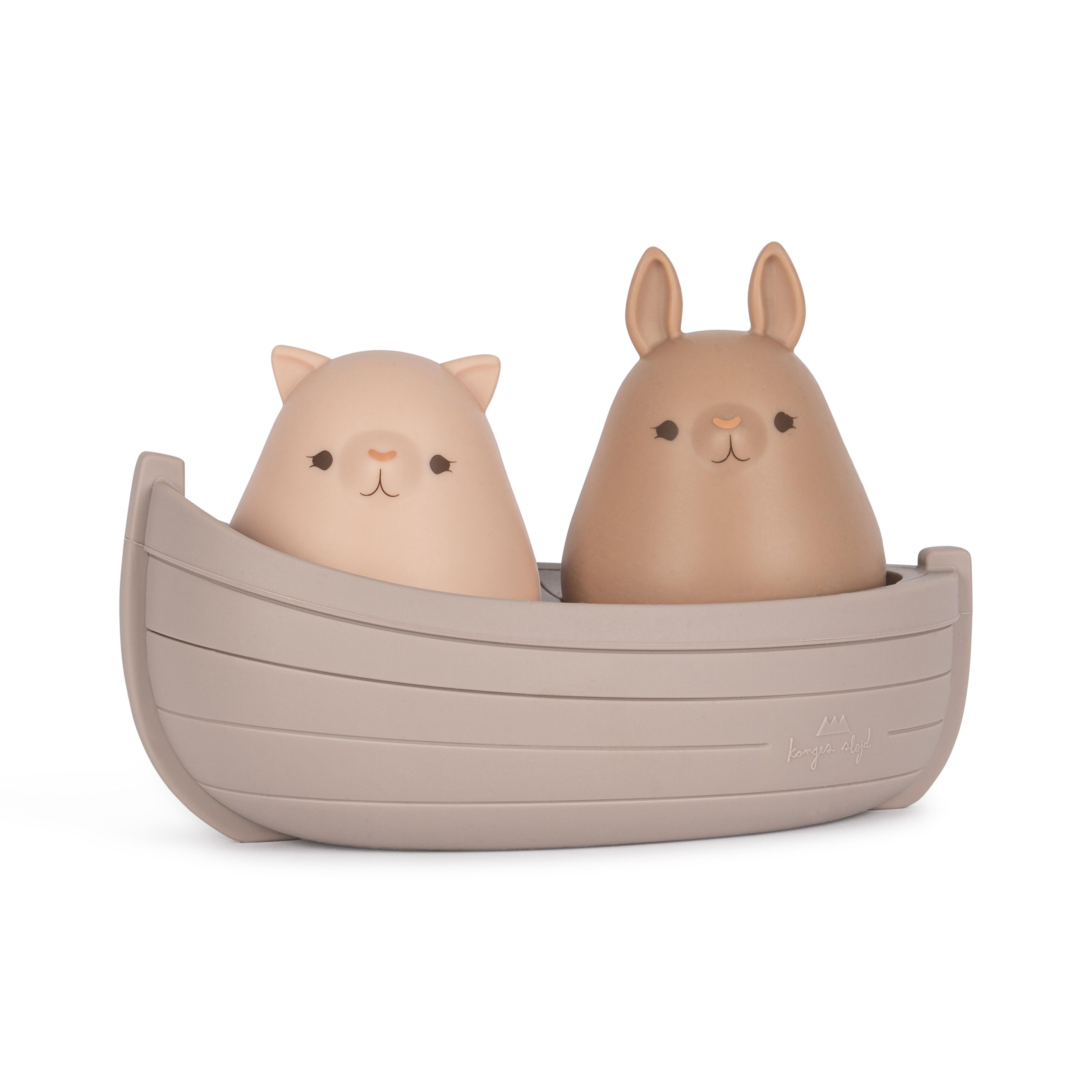 Konges Slojd - Silicone boat toys lilac mix