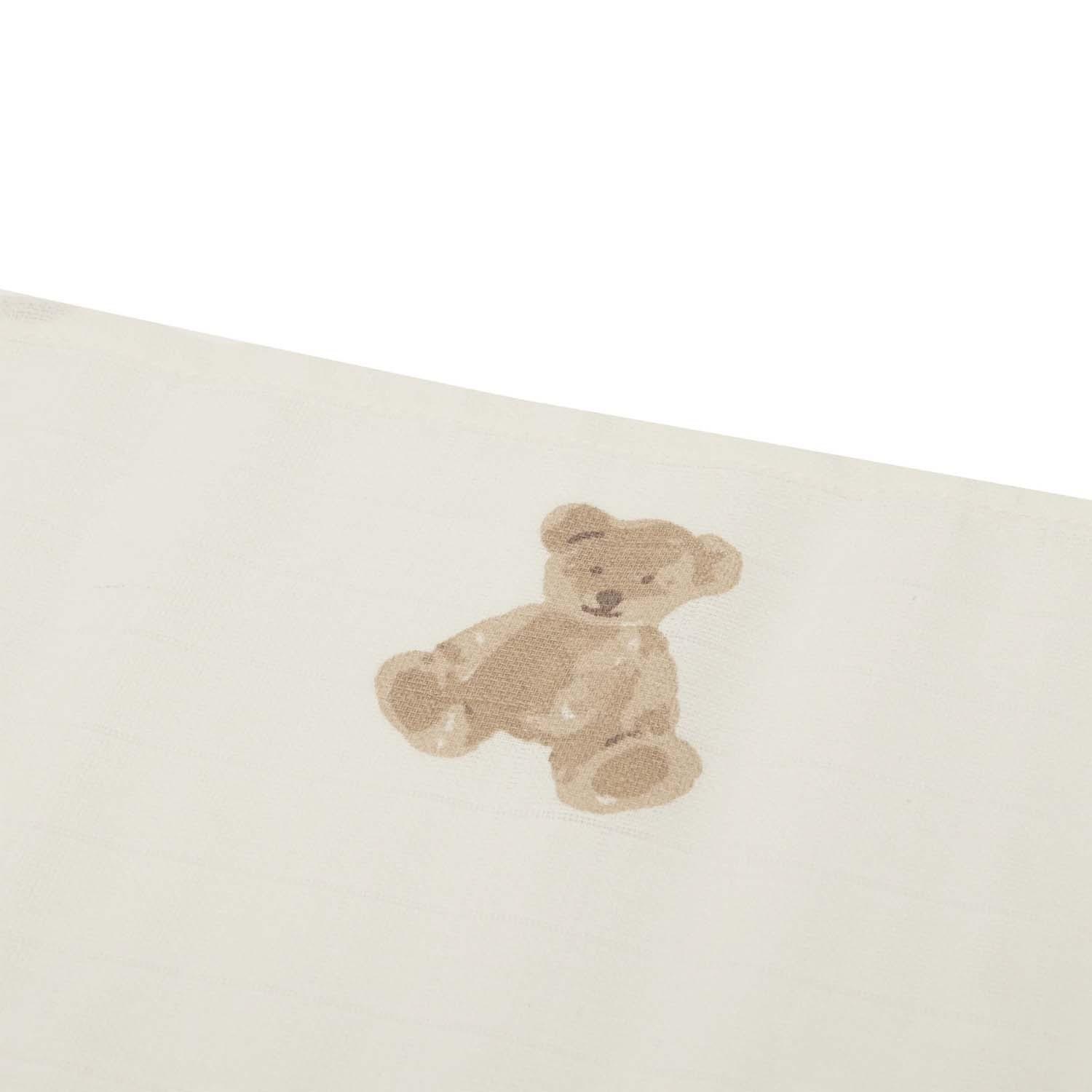 Jollein - Hydrofiele doek small 70x70cm teddy bear (3pack)