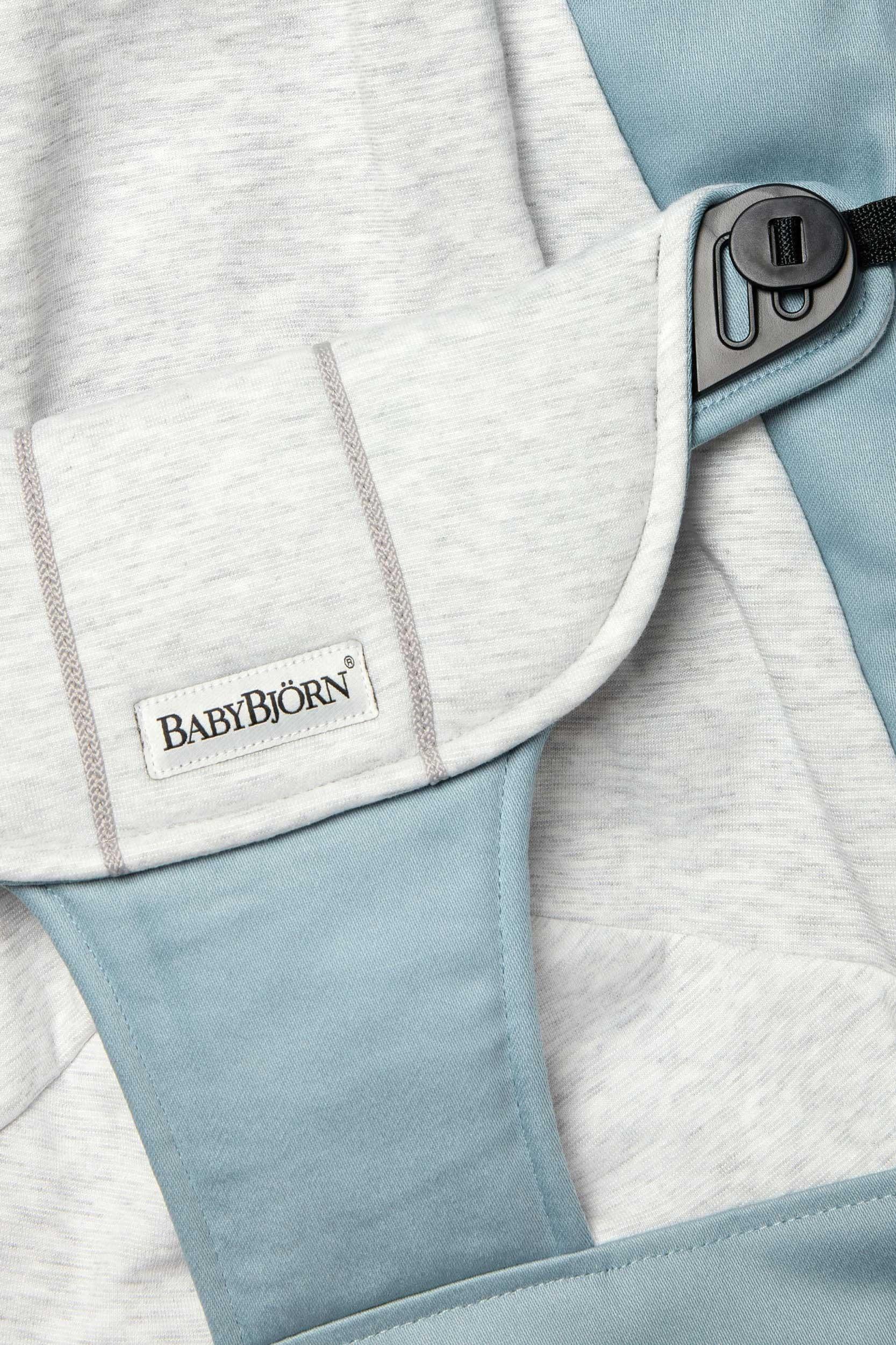 Babybjorn - Stoffen zitting balance soft cotton jersey blauw grijs