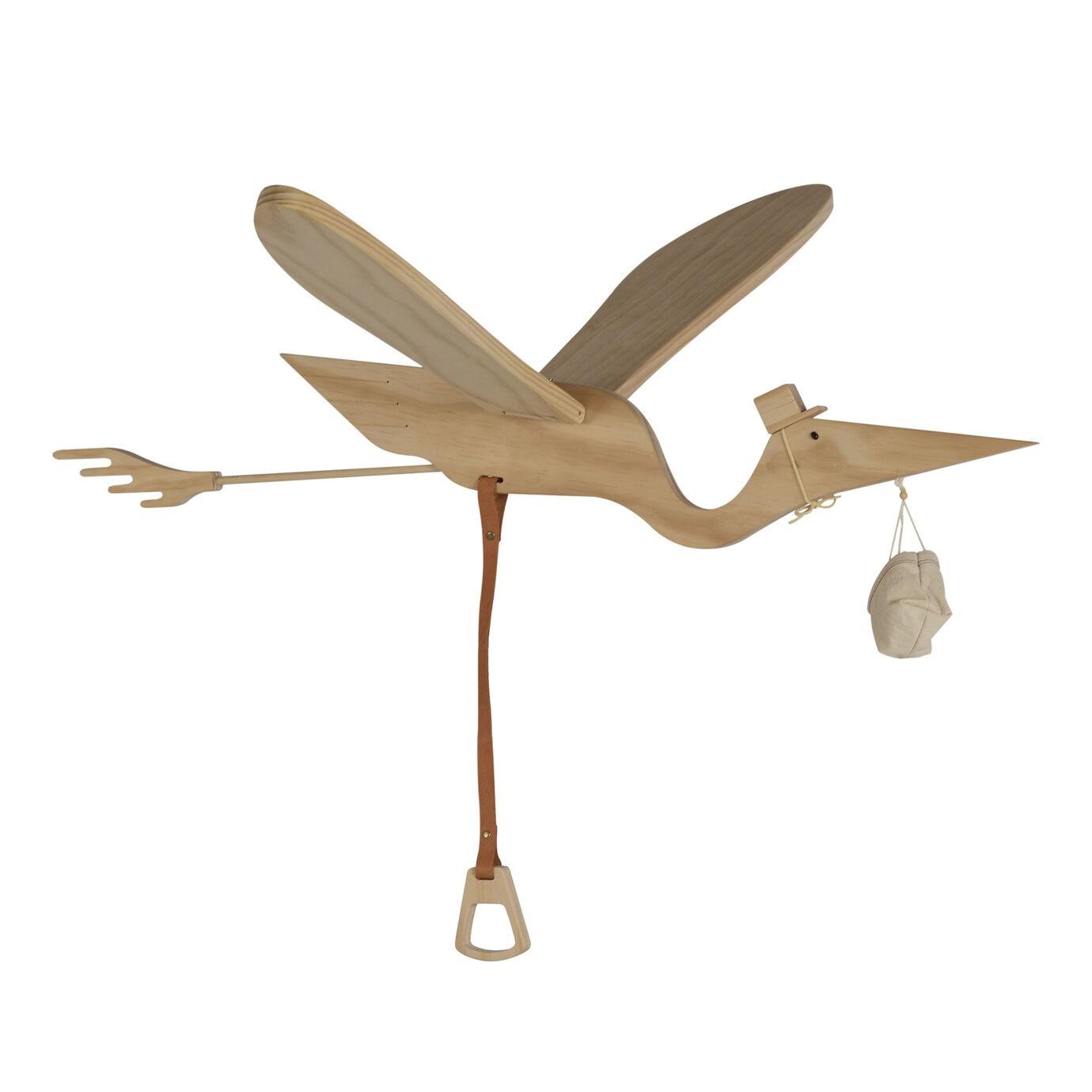 Quax - Mobile bird-pelican-wood