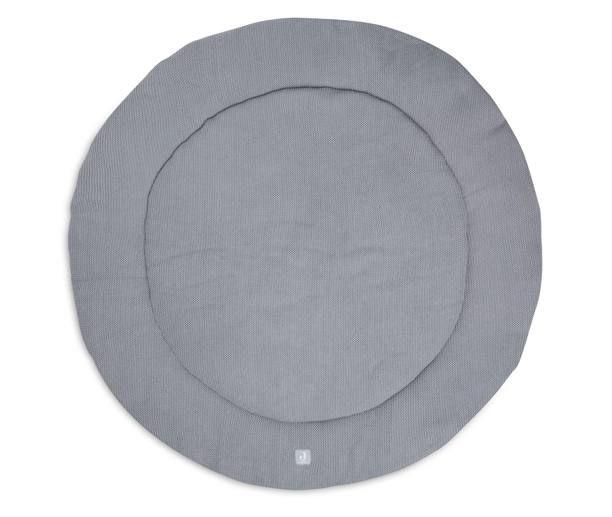 Jollein - Boxkleed rond diameter 95cm basic knit stone grey