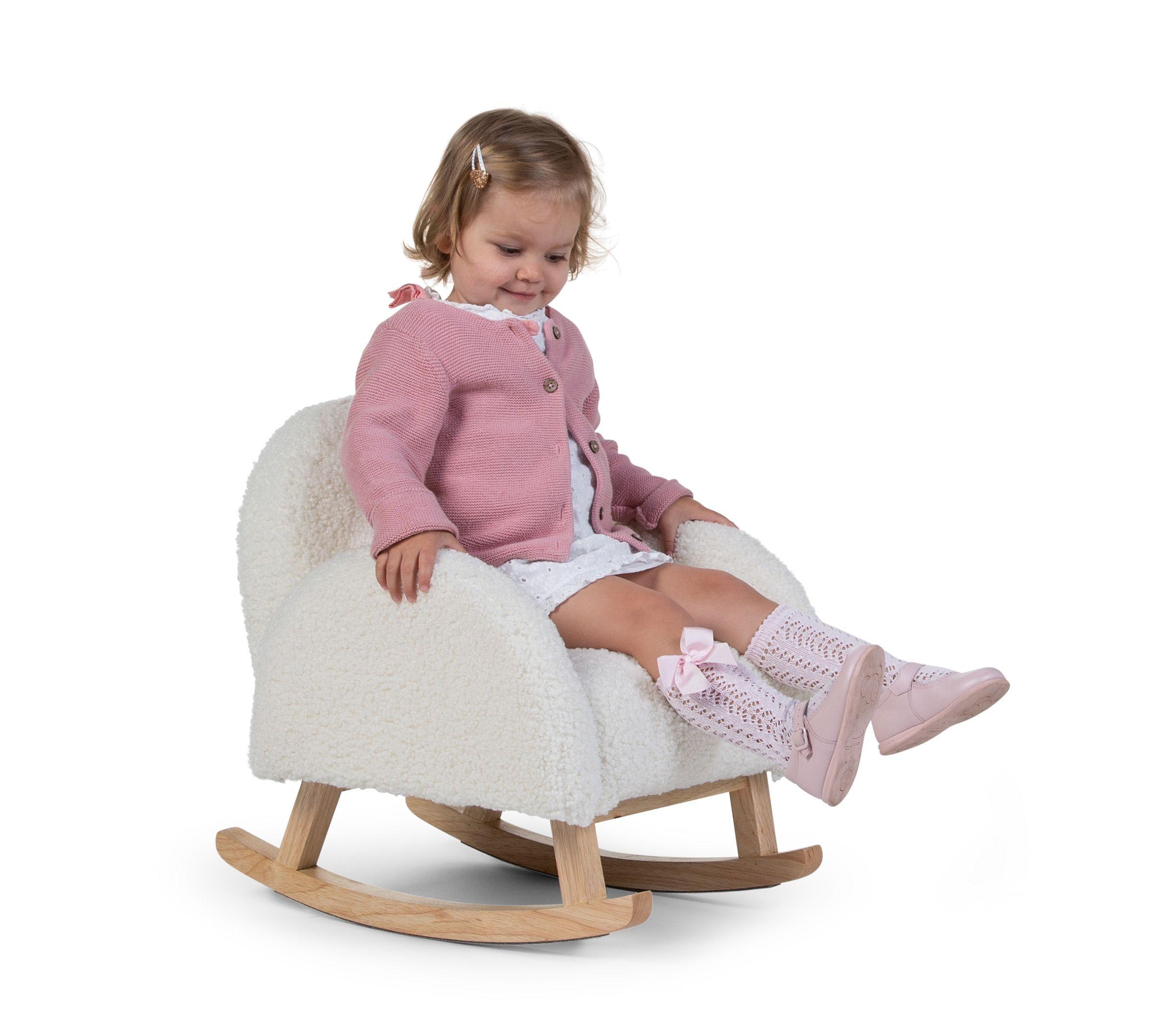 Afleiden stout cijfer Childhome - Schommelstoel voor kinderen teddy wit | Childhome - Wit | 36953