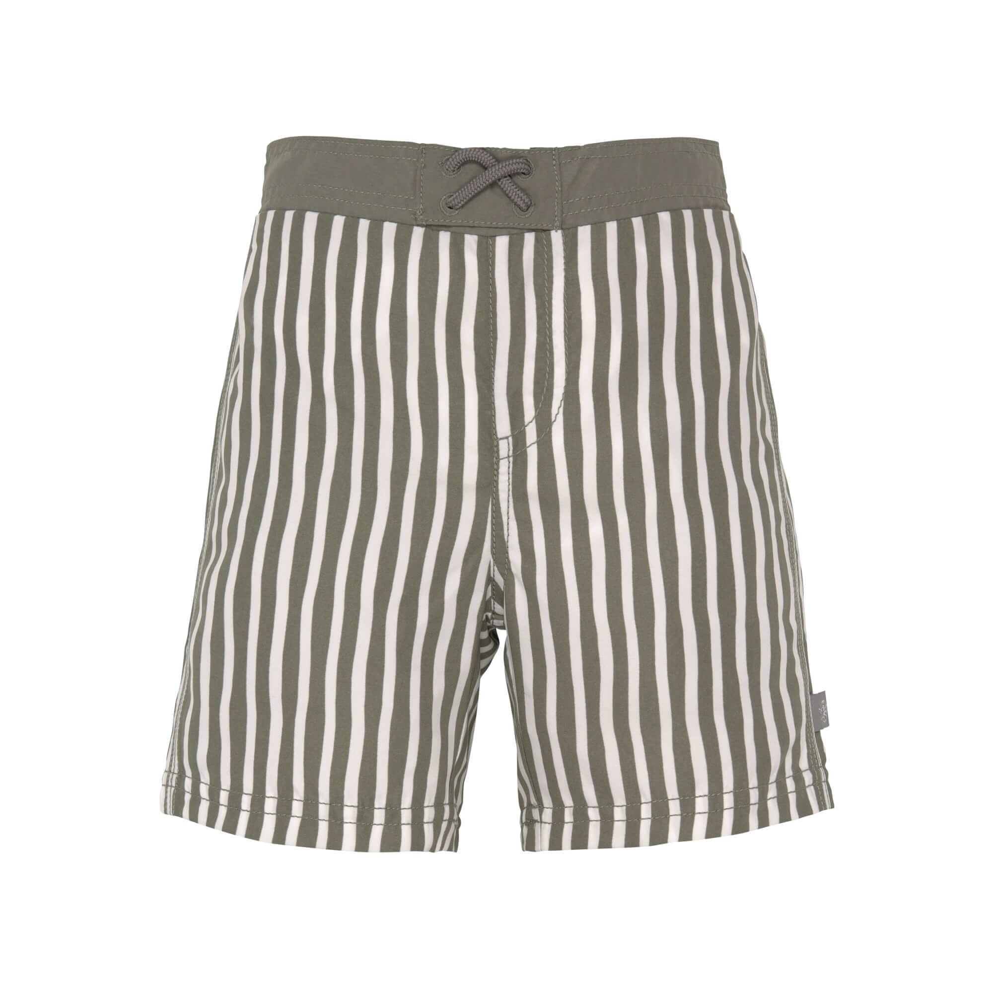Lassig - Splash & Fun - Board Short Jongen Stripes Olive