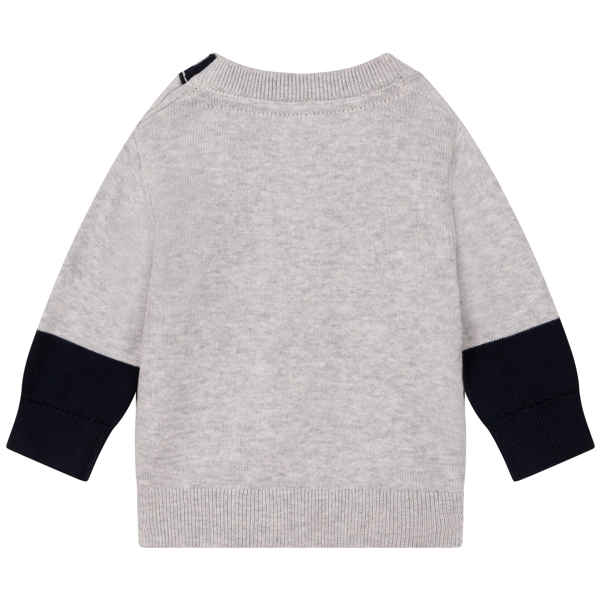 BOSS - Pull gris chine