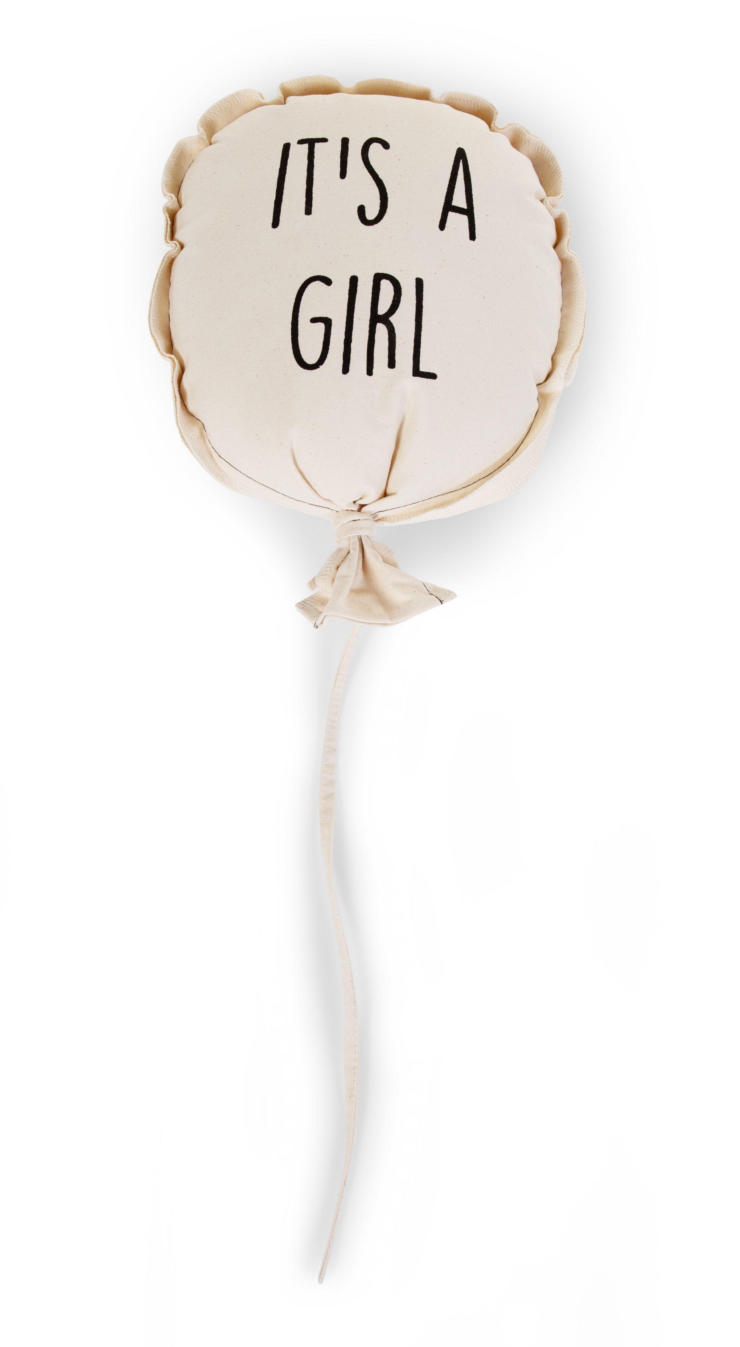 Childhome - Canvas ballon decoratie 'girl' 35x26x8