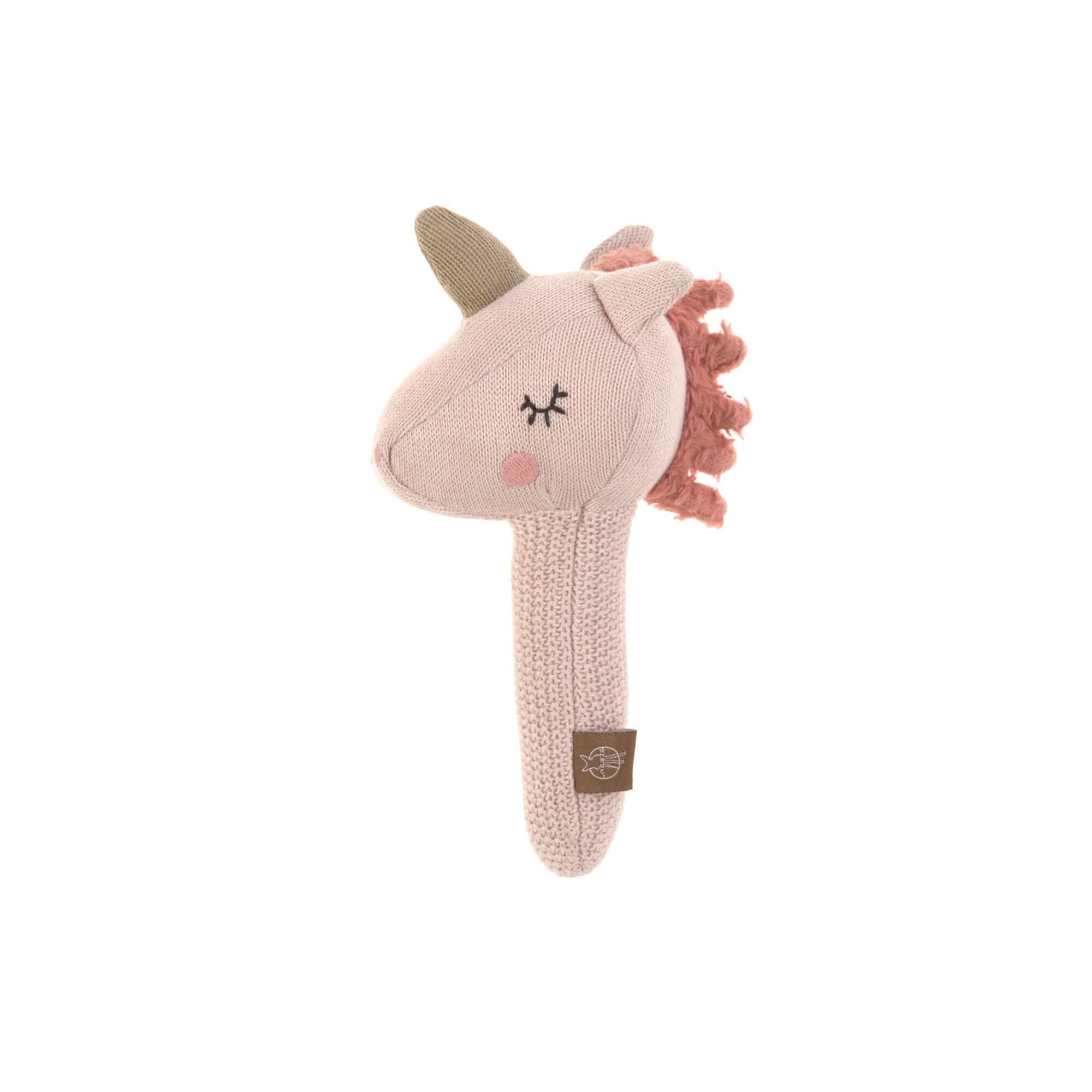 Lassig - Knitted Rattle with crackle More Magic Horse